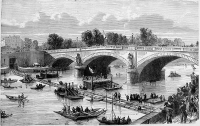 Sphon (siphon?) of the Alma Bridge - engraving بواسطة فنان غير معروف