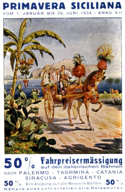 الربيع في صقلية بواسطة فنان غير معروف