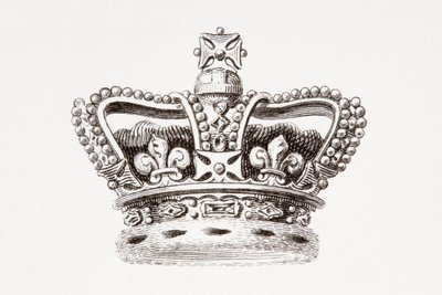 تاج إنجلترا، نُشر عام 1820 (مطبوع) بواسطة فنان غير معروف