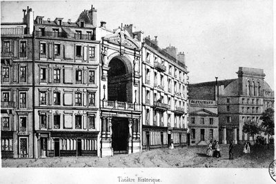 المسرح التاريخي في القرن التاسع عشر - نقش - Carnavalet.¿ بواسطة فنان غير معروف