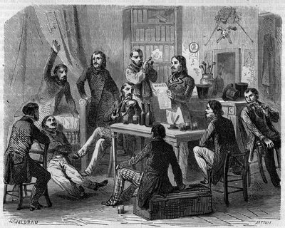 جمعية حقوق الإنسان (SDH) عام 1832. بواسطة فنان غير معروف