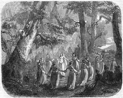 The Lady's Tree ، حيث انضمت فتيات Domery الصغيرات للألعاب والذوق على الطراز الريفي ، بما في ذلك Joan of Arc. نقش القرن التاسع عشر. بواسطة فنان غير معروف