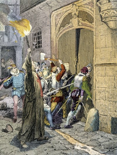 مذبحة القديس بارتيليمي (1572) بواسطة فنان غير معروف