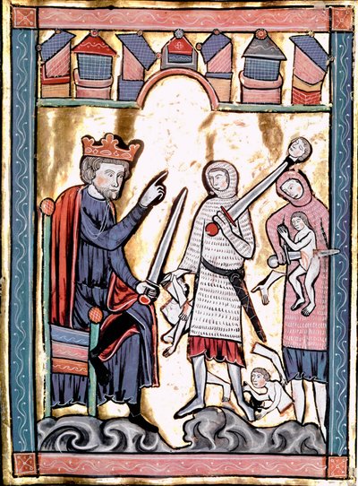 The Massacre of the Innocents Miniature taken from “Liber Psalmorum Cum Calendario” or “Psaltier à l