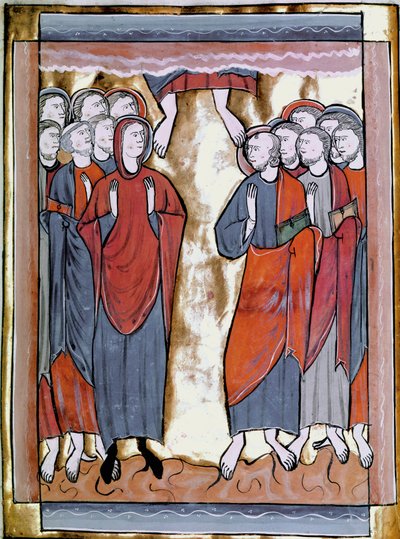 الصورة المصغرة مأخوذة من Ascension "تقويم Psalmoi um um" أو "Psaltir à l'usage de Paris" (السيدة ليبر 6) القرن الثالث عشر. رونين ، مكتبة بواسطة فنان غير معروف