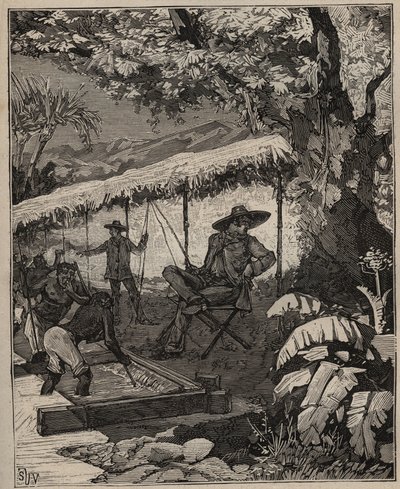 فن الجواهر: غسل الماس في البرازيل في "" Les Arts et métiers Illustrés "لأدولف بيتارد في عام 1885 (نقش) بواسطة فنان غير معروف
