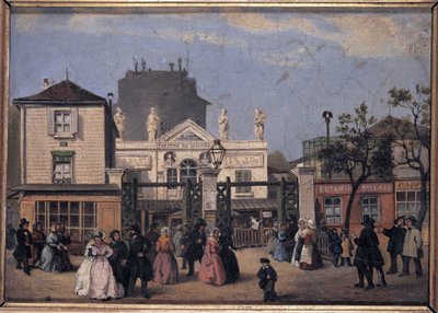 المسرح السابق Bobino (أو لوكسمبورغ) ، v 1840 - لوحة مجهولة ، Musee Carnavalet بواسطة فنان غير معروف