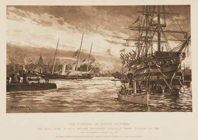 جنازة الملكة فيكتوريا بواسطة Unknown Artist