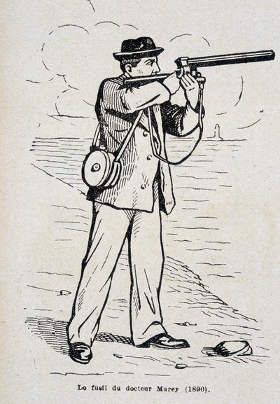 بندقية الدكتور إتيان جول (إتيان جول) ماري (1890) بواسطة فنان غير معروف