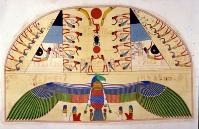 روح Chnuphis - في "" آثار مصر والنوبة العليا "" لإيبوليتو روسيليني (روسيليني). بواسطة فنان غير معروف