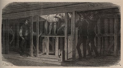 الحيل المسرحية - البلع - النقش 1875 بواسطة فنان غير معروف