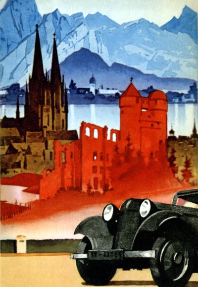 حركة المرور في ألمانيا بواسطة فنان غير معروف