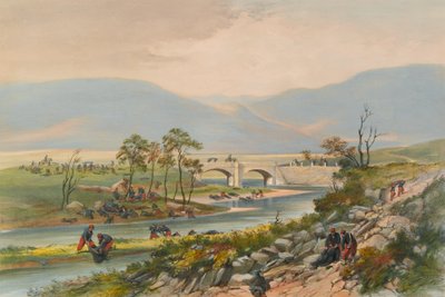 جسر تراكتير بعد معركة تشرنايا 1855 بواسطة غير معروف