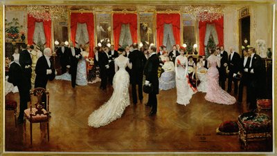 Une soiree (لوحة على قماش) بواسطة فنان غير معروف