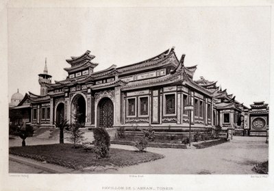 المعرض العالمي في باريس 1889 - بافيلون دي لانام ، تونكين. بواسطة فنان غير معروف