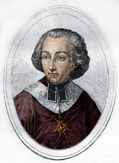 صورة إيتيان دي لومي دي برين (1727-1794) ، مطبق فرنسي وسياسي. نقش من عام 1866. بواسطة فنان غير معروف