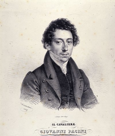 صورة جيوفاني باتشيني ، الملحن الإيطالي (1796-1867). بواسطة فنان غير معروف