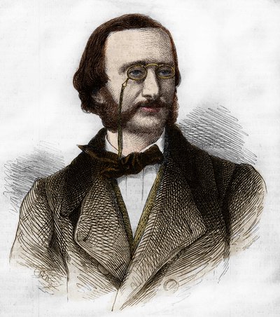صورة جاك أوفنباخ (1819-1880) ، الملحن الألماني ، المتجنس بالفرنسية. بواسطة فنان غير معروف