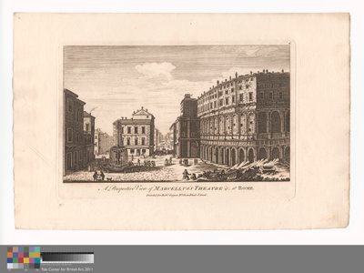 عرض منظور لمسرح Marcellus & c. ، في روما بواسطة فنان غير معروف
