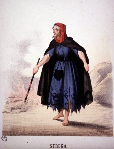 ساحرة من ماكبث. بواسطة فنان غير معروف