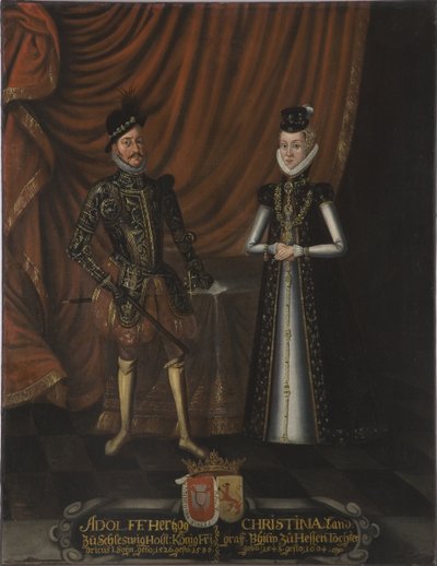 Adolphe de Holstein Gottorp et Christine de Hesse - Duke Adolf of Holstein-Gottorp بواسطة فنان غير معروف