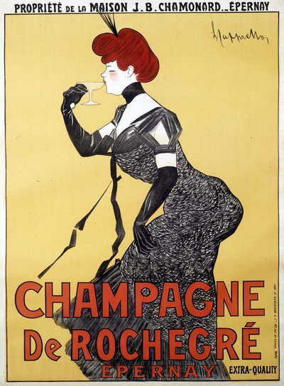 ملصق إعلاني لـ Champagne de Rochegre - بقلم ليونيتو كابيلو (1875-1942) ، أواخر القرن التاسع عشر بواسطة فنان غير معروف