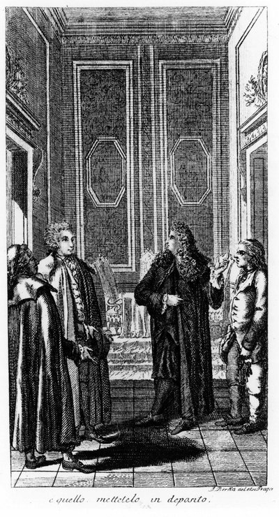 Casanova de Seingalt (1725 - 1798) - في "" تاريخ هروبي من سجون جمهورية البندقية "، كتب إلى دوكس في بوهيميا بواسطة فنان غير معروف