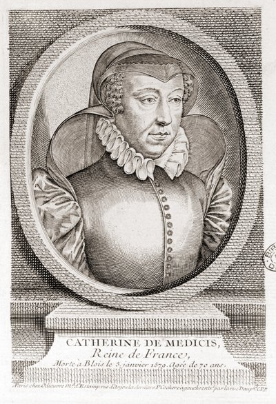 كاثرين دي ميديشي (1519 - 1589). بواسطة فنان غير معروف