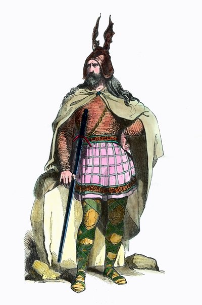 Costume of a Gaul chef under Roman rule بواسطة فنان غير معروف