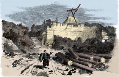 حرب القرم (1853-1856): تلغراف كلود تشابي إلى مالاكوف - نقش بواسطة فنان غير معروف