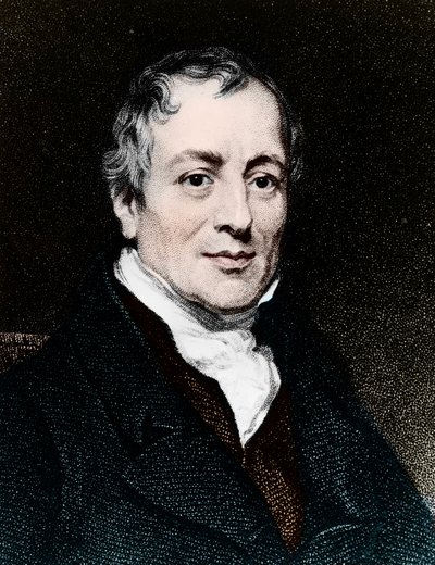 ديفيد ريكاردو (1772-1823) ، اقتصادي بريطاني. بواسطة فنان غير معروف