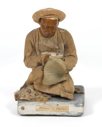 تمثال "Dirzee ، or Tailor" ، تيراكوتا ، الهند ، حوالي 1880 (تمثال صغير) بواسطة فنان غير معروف