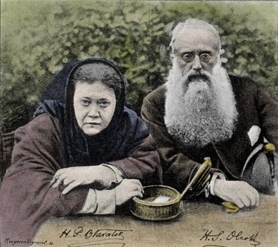 Elena Petrovna Blavatsky (1831-1891) ، الثيسوف الروسي ، المؤسس المشارك للجمعية الثيوصوفية مع هنري ستيل أولكوت في عام 1875. بواسطة فنان غير معروف
