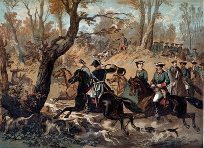Emperor Napoleon III (1808-1873) hunted Anonymous painting. 19th century Compiegne, castle museum بواسطة فنان غير معروف