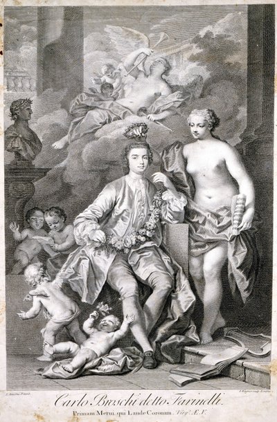Farinelli (Carlo Broschi، dit؛ 1705 - 1782). بواسطة فنان غير معروف