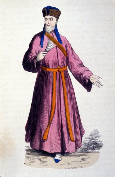 الأب ماتيو ريتشي (1552-1610) ، اليسوعي الإيطالي ، مؤسس الإرسالية الكاثوليكية في الصين بواسطة فنان غير معروف