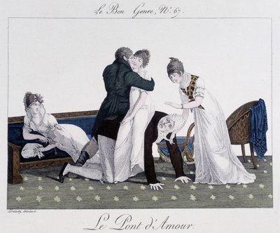Game: the bridge of love - in “” Le bon genre””, n°67 بواسطة فنان غير معروف