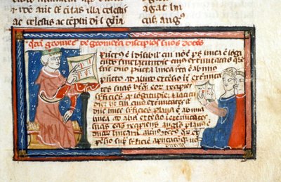 Geometer race - Illuminure of the Middle Ages (ref.418 بواسطة فنان غير معروف