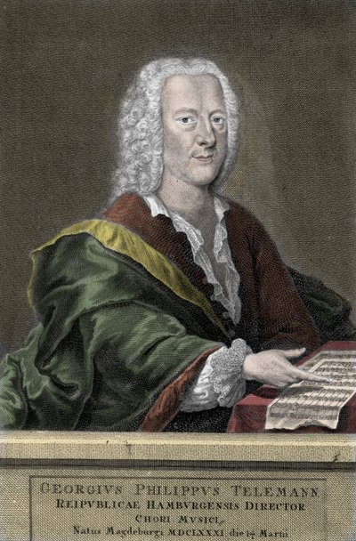 جورج فيليب تيلمان (1681-1767) ، ملحن ألماني. بواسطة فنان غير معروف