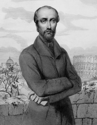 جوزيبي مازيني ، وطني وسياسي إيطالي - 1864 - صورة للسياسي الجمهوري الإيطالي جوزيبي مازيني (1805-1872) بواسطة فنان غير معروف