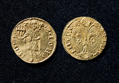 Gold guilder. 1250-1300 Museo Nazionale del Bargello Florence بواسطة فنان غير معروف