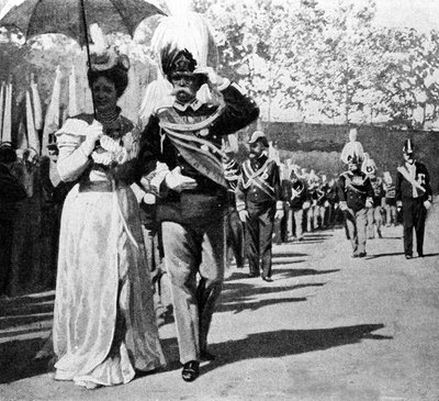 هامبرت الأول (1844-1900) ، ملك إيطاليا من 1878 إلى 1900 ومارغريتا من جينات سافوي (مارغريتا دي سافويا بواسطة فنان غير معروف