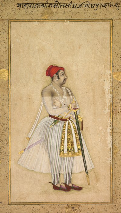 جاسوانت سينغ من جودبور (حكم من 1635 إلى 1678) بواسطة فنان غير معروف