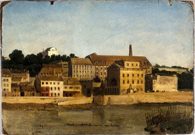 لا رافينيري ولو جاردان ديليسيرت، في باسي، في مشهد من الطريق العام، حوالي عام 1820 (زيت على ورق، ورق مقوى) بواسطة فنان غير معروف