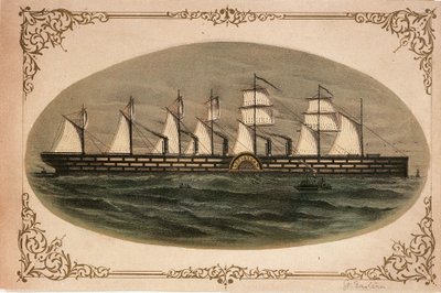ليفياثان "الشرق العظيم"، حوالي عام 1860 (طباعة حجرية ملونة) بواسطة فنان غير معروف