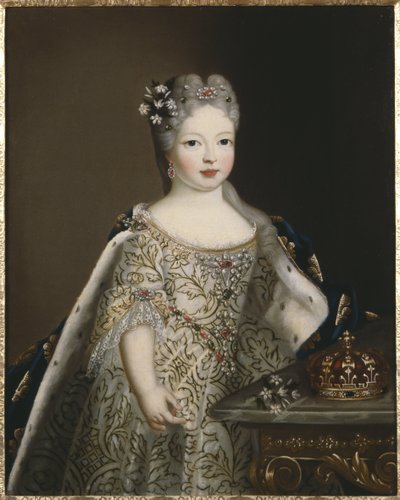 Infanta Marie Anne Victoire d'Espagne ، ملكة البرتغال - صورة إنفانتا ماريانا فيكتوريا من إسبانيا (1718-1781) ، ملكة البرتغال ، مجهول. زيت على قماش. الأبعاد: ٧٨ × ٦٣ سم. المتحف الوطني ستوكهولم بواسطة فنان غير معروف