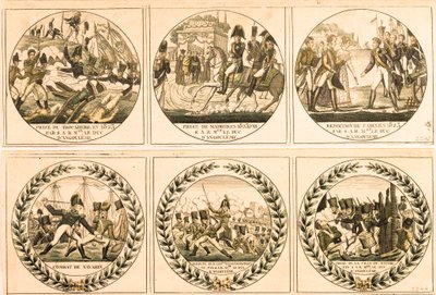 Louis Antoine (Louis-Antoine) of Bourbon ، Duke of Angouleme (Louis de France أو Louis XIX (1775-1884) أثناء الحملة الإسبانية عام 1823: أخذ Trocadero ، الاستيلاء على مدريد ، استسلام قادس ، معركة Navarin ، خلف الاسبانية امام Barce بواسطة فنان غير معروف