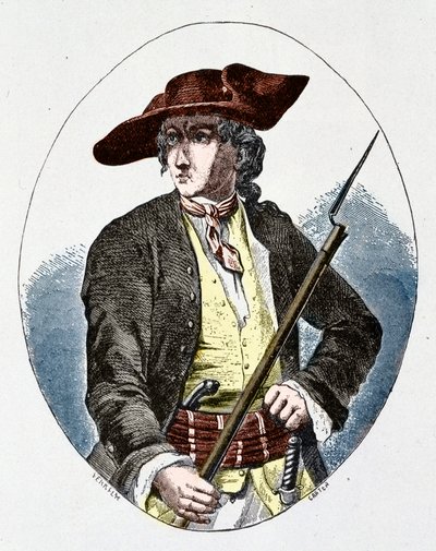 لويس مندرين (1725 - 1755) مهرب فرنسي بواسطة فنان غير معروف