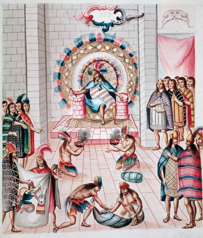 تقديم القرابين للملك (ألوان مائية ، 1770-1780) بواسطة فنان غير معروف