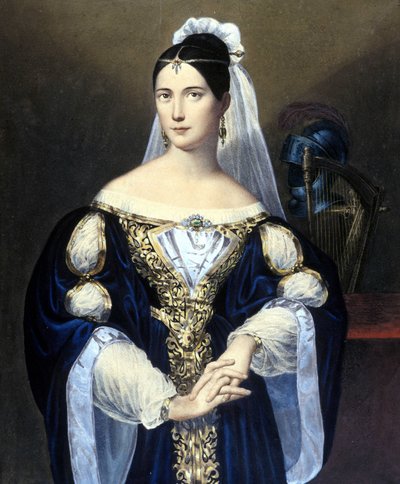 ماريا دي لا فيليسيداد ماليبران (1808 - 1836). بواسطة فنان غير معروف